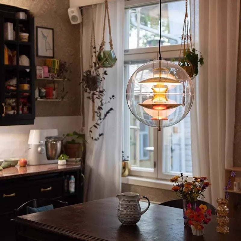 lustre moderne en acrylique design danois pour décoration intérieure - vue 3 sur 9