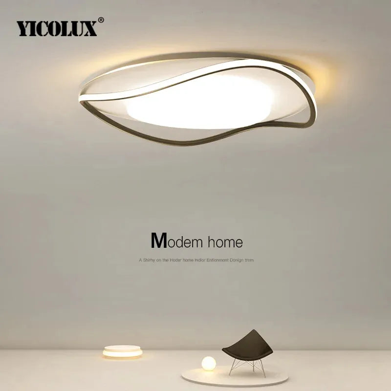 lustre led moderne éclairage intérieur lampe circulaire carrée