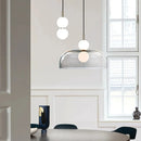 lustre moderne en verre pour éclairage intérieur élégant