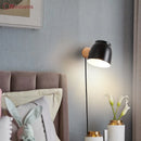 applique murale nordique simple avec interrupteur rotatif
