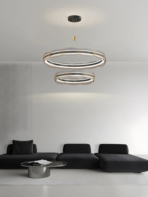 lustre moderne design pour salon et restaurant suspension - vue 4 sur 12