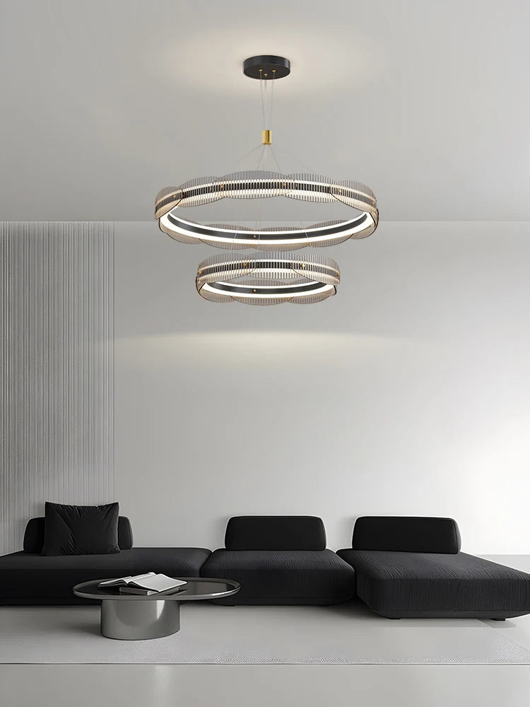 lustre moderne design pour salon et restaurant suspension - vue 3 sur 12