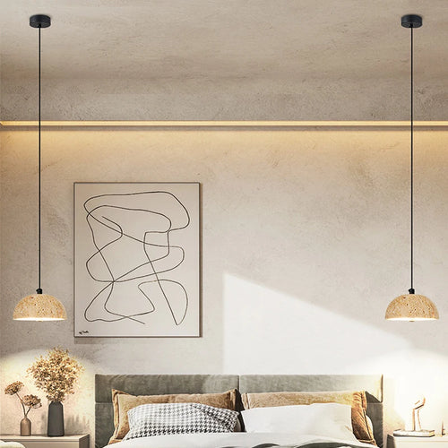suspension led naturelle pour décoration intérieure moderne - vue 4 sur 6
