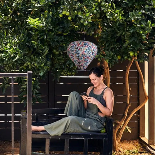 lanternes solaires décoratives étanches pour jardin extérieur - vue 9 sur 10