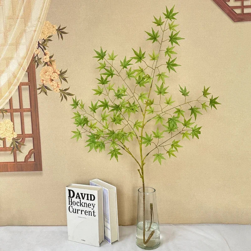 plantes artificielles feuilles d'érable décoratives pour intérieur automnal - vue 6 sur 8