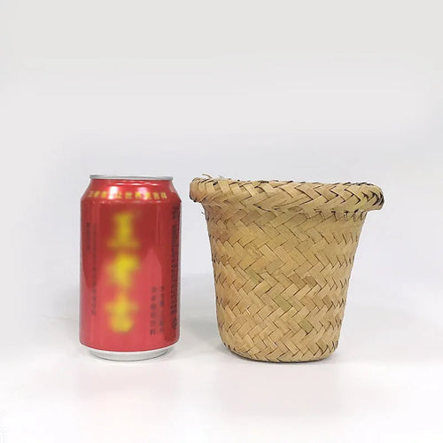 panier à fleurs en rotin fait main pour décoration murale et rangement - vue 8 sur 8