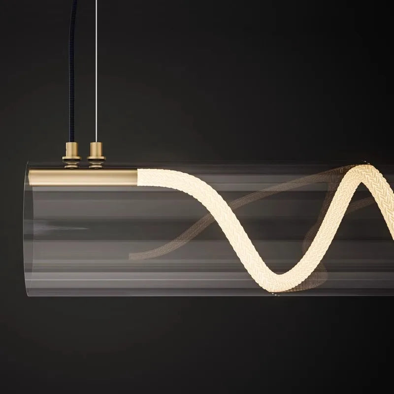 lustre design en acrylique pour éclairage décoratif intérieur - vue 5 sur 7