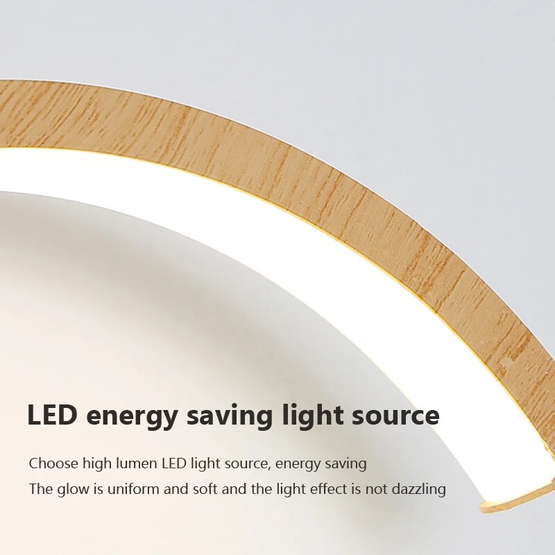 Applique murale LED en bois moderne - vue 6 sur 8