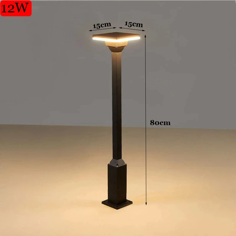 lampe extérieure moderne étanche pour jardin et parc - vue 8 sur 13