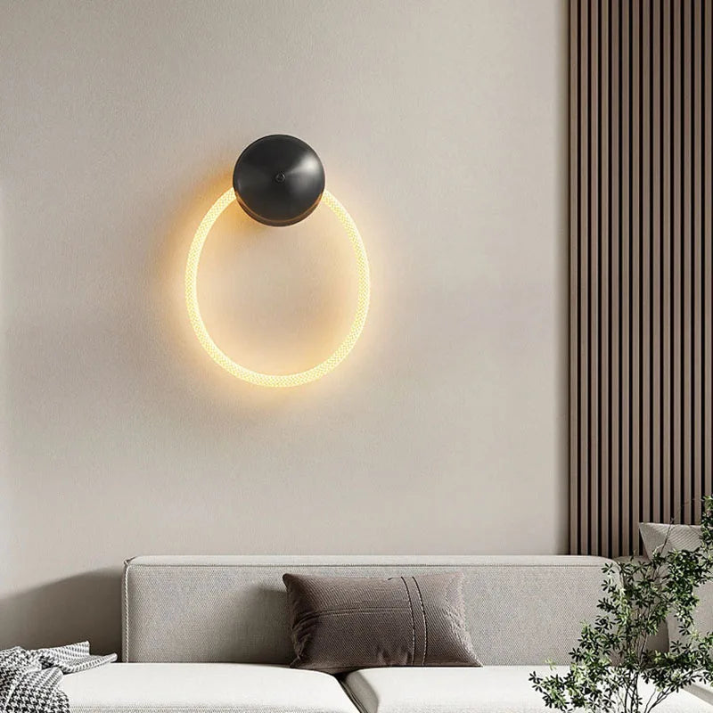 applique murale créative en silicone avec lumière douce 3000k - vue 4 sur 10