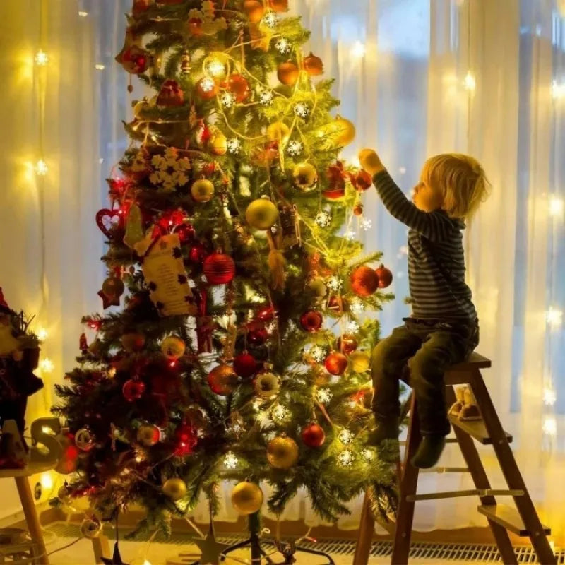 guirlande lumineuse à led flocon de neige pour fêtes et décorations - vue 3 sur 9