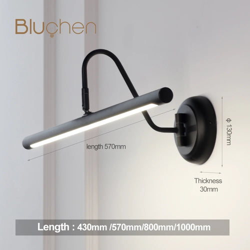 applique murale led moderne pour miroir intérieur - vue 4 sur 7