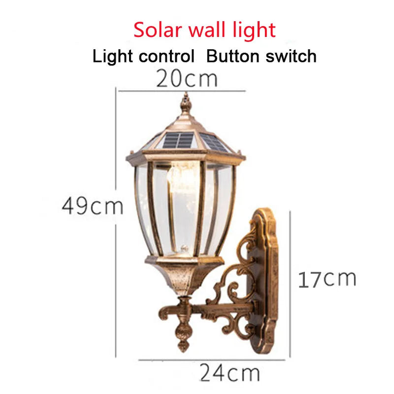 lampe solaire extérieure pour éclairage de jardin et allée - vue 13 sur 14