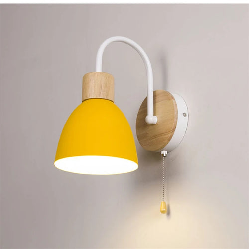 applique murale nordique moderne macaron avec interrupteur led - vue 12 sur 18