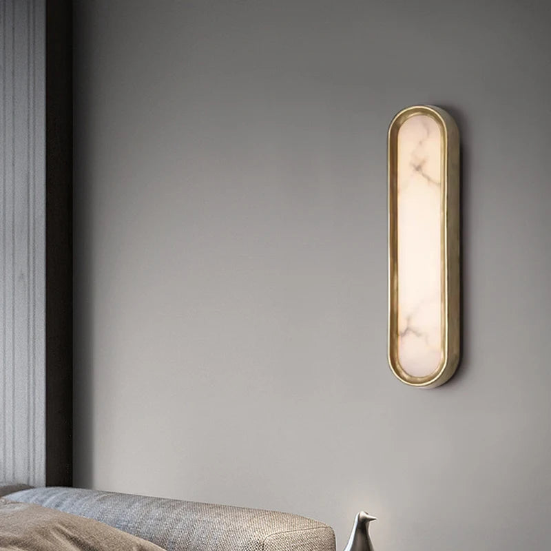 applique murale led en marbre pour intérieur moderne - vue 3 sur 7
