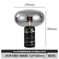 Minimalist Marble Decoration Desk Lamp Glass Desk Light for Bedroom