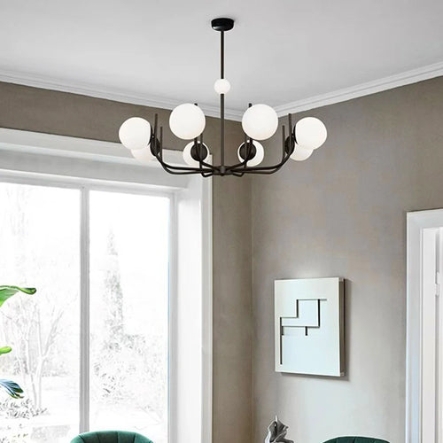 lustre moderne à led pour éclairage intérieur suspendu - vue 6 sur 6