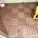 Dalles de sol clipsables effet caillebotis terrasse balcon