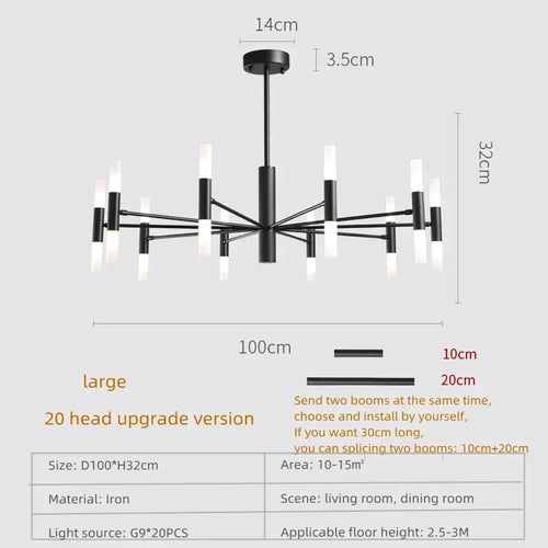 suspension moderne en acrylique pour décoration intérieure élégante - vue 16 sur 18