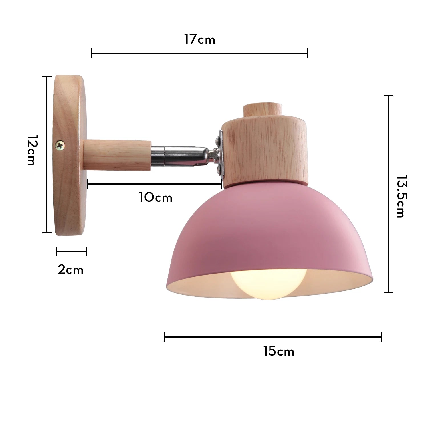 applique murale nordique en bois style mignon et moderne - vue 12 sur 13
