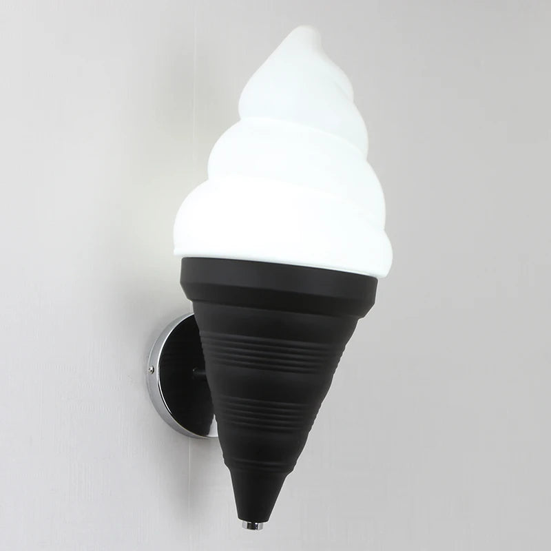 applique murale créative en forme de crème glacée moderne et lumineuse - vue 15 sur 16