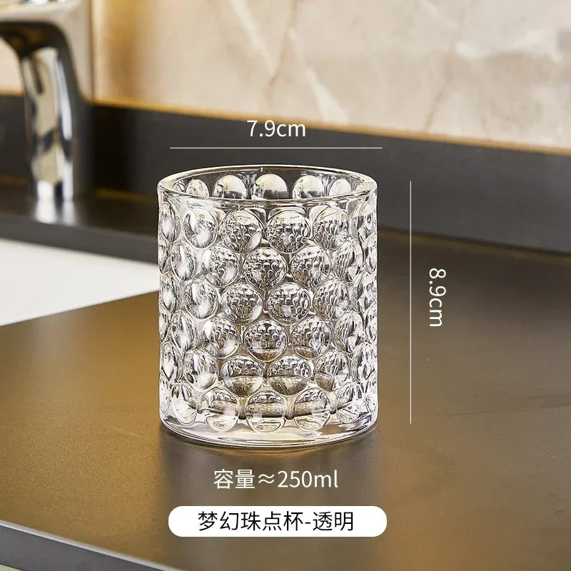 tasse en verre pour bain de bouche accessoires de salle de bain - vue 10 sur 13