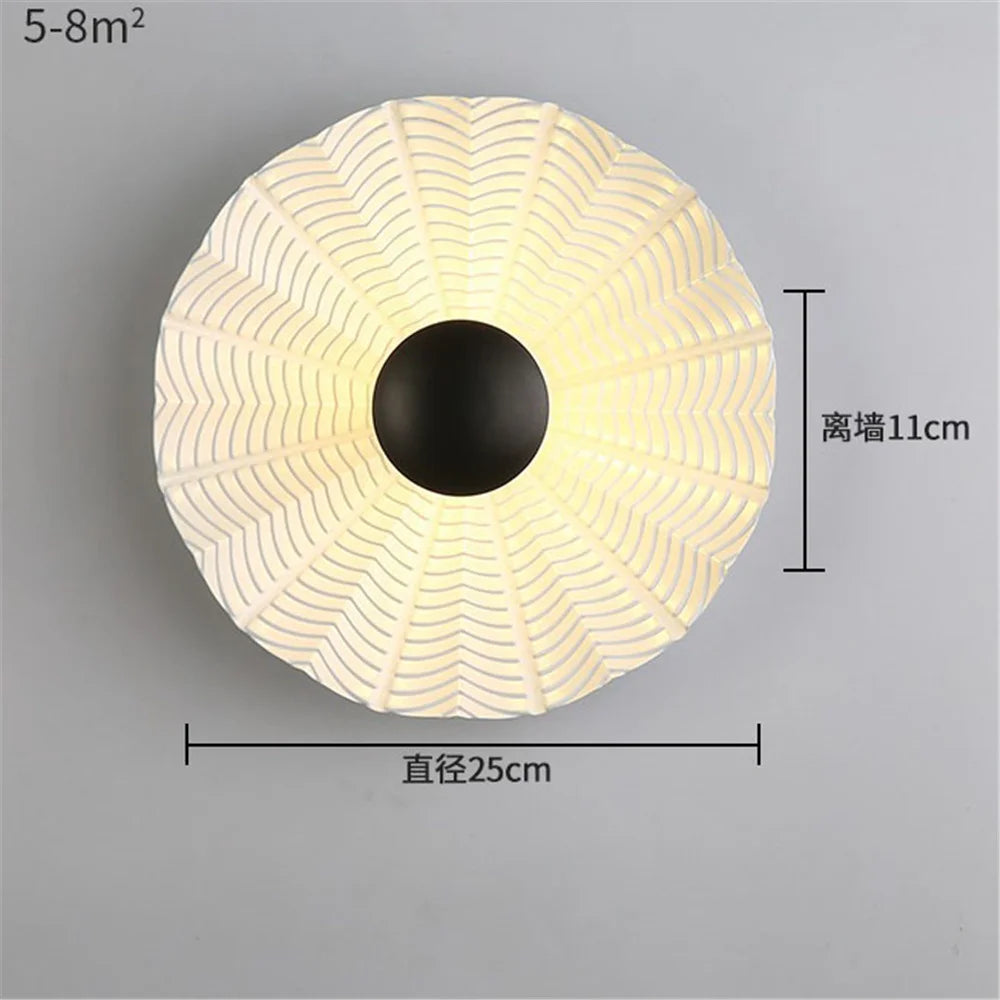 applique murale LED ronde en métal nordique décoratif pour intérieur moderne - vue 23 sur 23