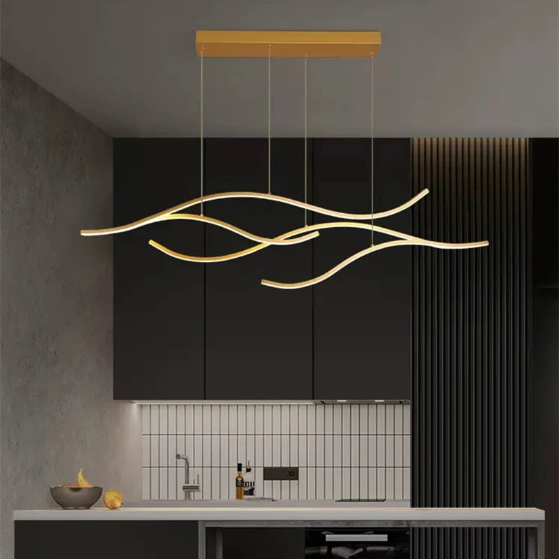 Nordic minimalist LED restaurant pendant lights, bar counter, kitchen pendant lights, living room home decoration hanging lights - vue 1 sur 10