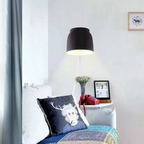 applique murale nordique simple avec interrupteur rotatif - vue 4 sur 8