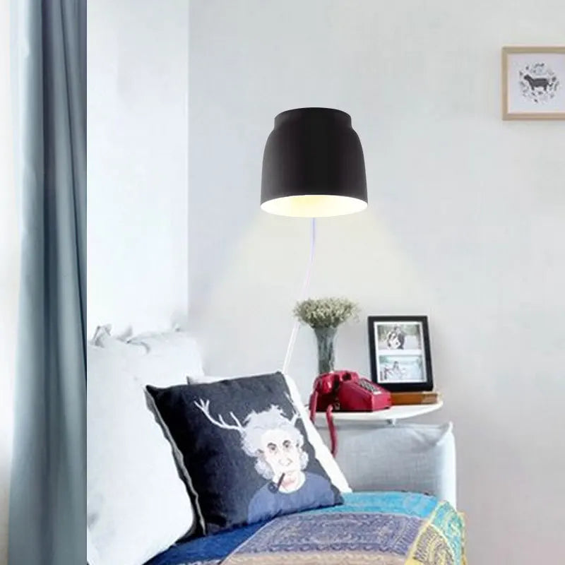 applique murale nordique simple avec interrupteur rotatif - vue 3 sur 8