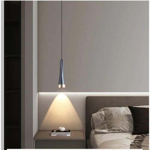 Lamp Modern Bedside Lights Elegant Aluminum Light Fixtures Adjustable Mini Metal Ceiling Lights For Kitchen Island Dining Room - vue 6 sur 10