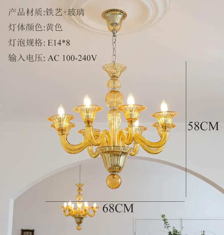 lustre led en cristal pour décoration intérieure élégante - vue 13 sur 15