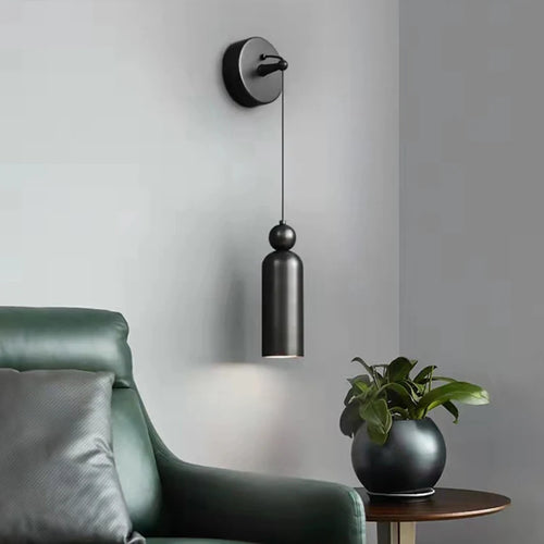 applique murale minimaliste moderne avec fil réglable - vue 5 sur 8