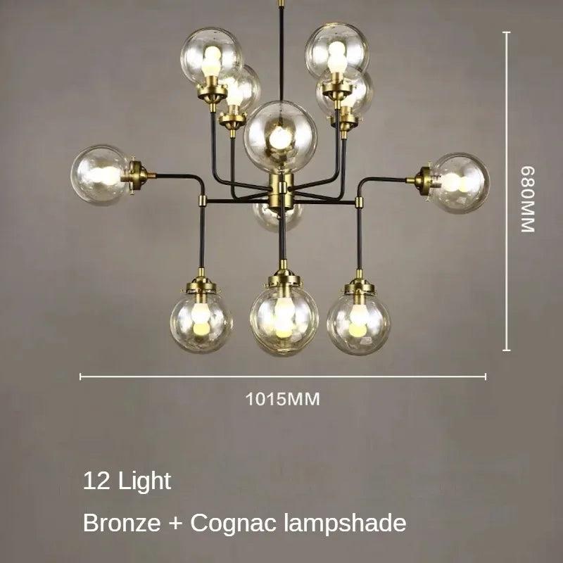 lustre artistique en verre pour décoration intérieure moderne - vue 13 sur 24