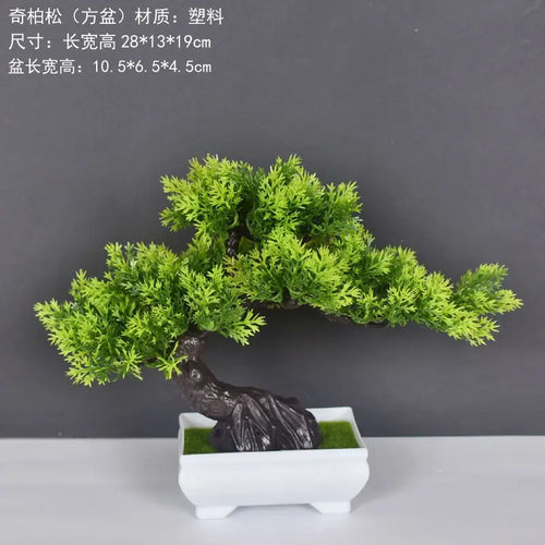 plante artificielle bonsaï en plastique pour décoration intérieure - vue 4 sur 41