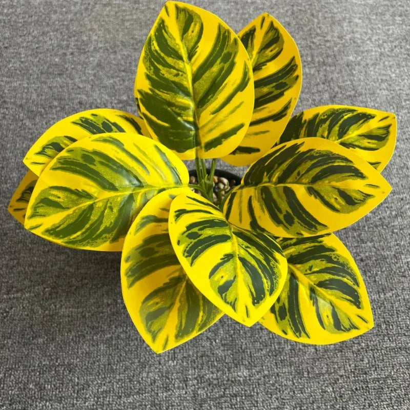 feuilles de phénix artificielles décoration verte en plastique - vue 7 sur 40