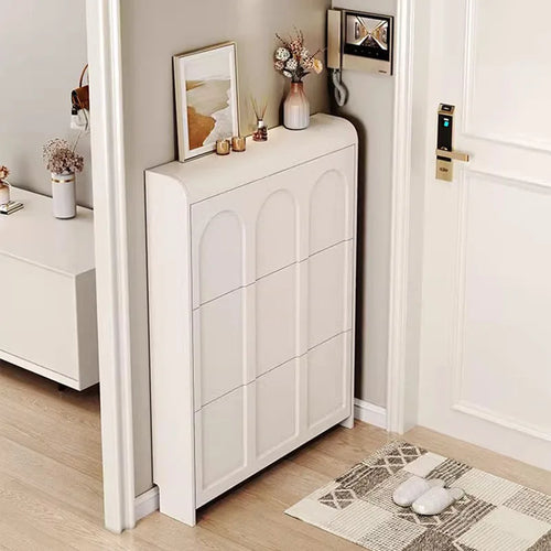 armoire à chaussures moderne en bois design nordique peu encombrant - vue 7 sur 20