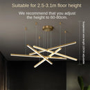 lustre suspendu moderne pour décoration intérieure lumineuse