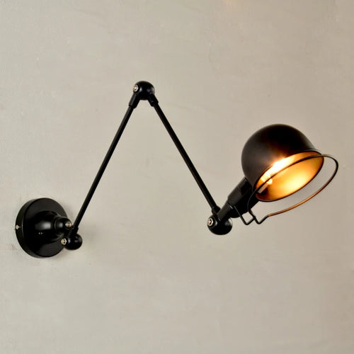 Nordique rétro réglable Joint Long bras applique créative intérieur chambre chevet бра décor à la maison fer applique murale moderne luminaria - vue 3 sur 8