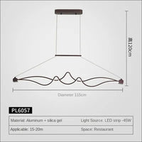 lampe simple et moderne en aluminium pour éclairage intérieur