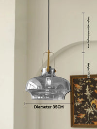 suspension en verre nordique leds décoration moderne