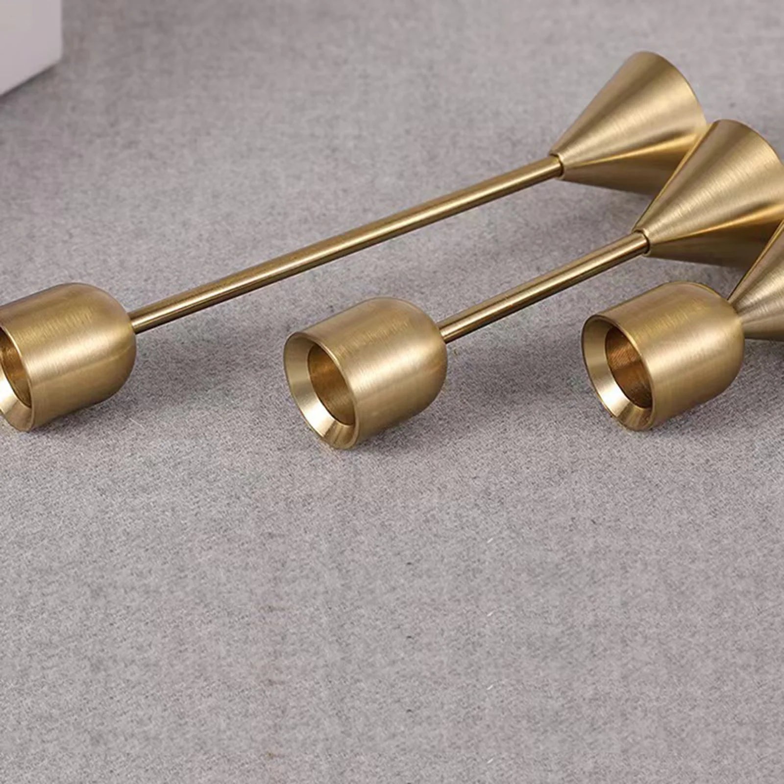 bougeoirs en métal style européen pour mariage et décoration festive - vue 4 sur 13