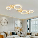 lustre moderne en aluminium avec leds pour intérieur