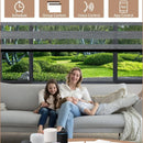 Store enrouleur occultant double couche wifi telecommande salon