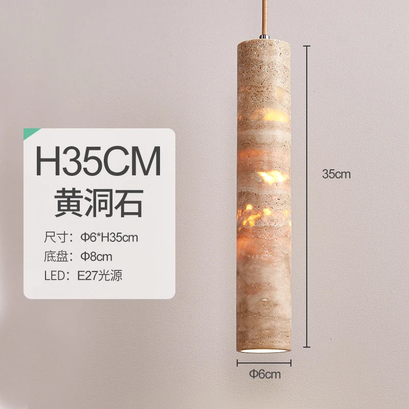 suspension design wabi-sabi en pierre pour ambiance moderne - vue 12 sur 14