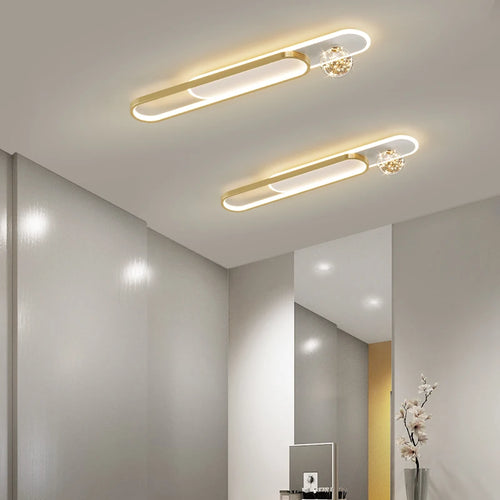 lustre moderne simple de luxe créatif étoilé encastré longue bande - vue 2 sur 14