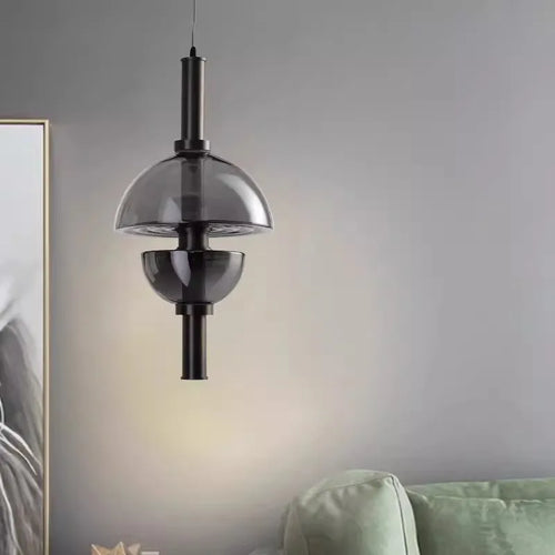 suspension en verre coloré design nordique pour éclairage élégant - vue 6 sur 11