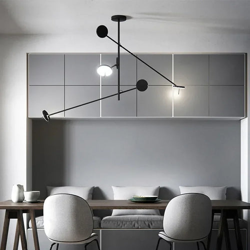 lustre led nordique décoratif idéal pour restaurant ou bureau - vue 6 sur 14