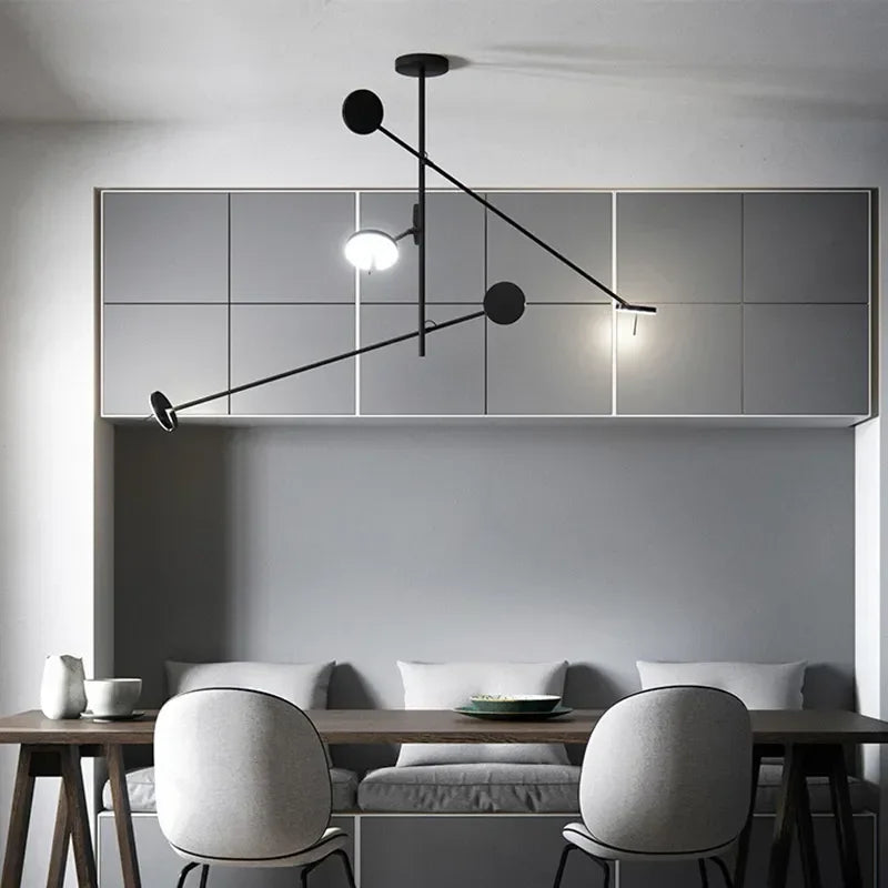 lustre led nordique décoratif idéal pour restaurant ou bureau - vue 6 sur 14