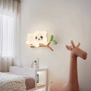 applique murale mignonne en forme de singe et ours pour enfant